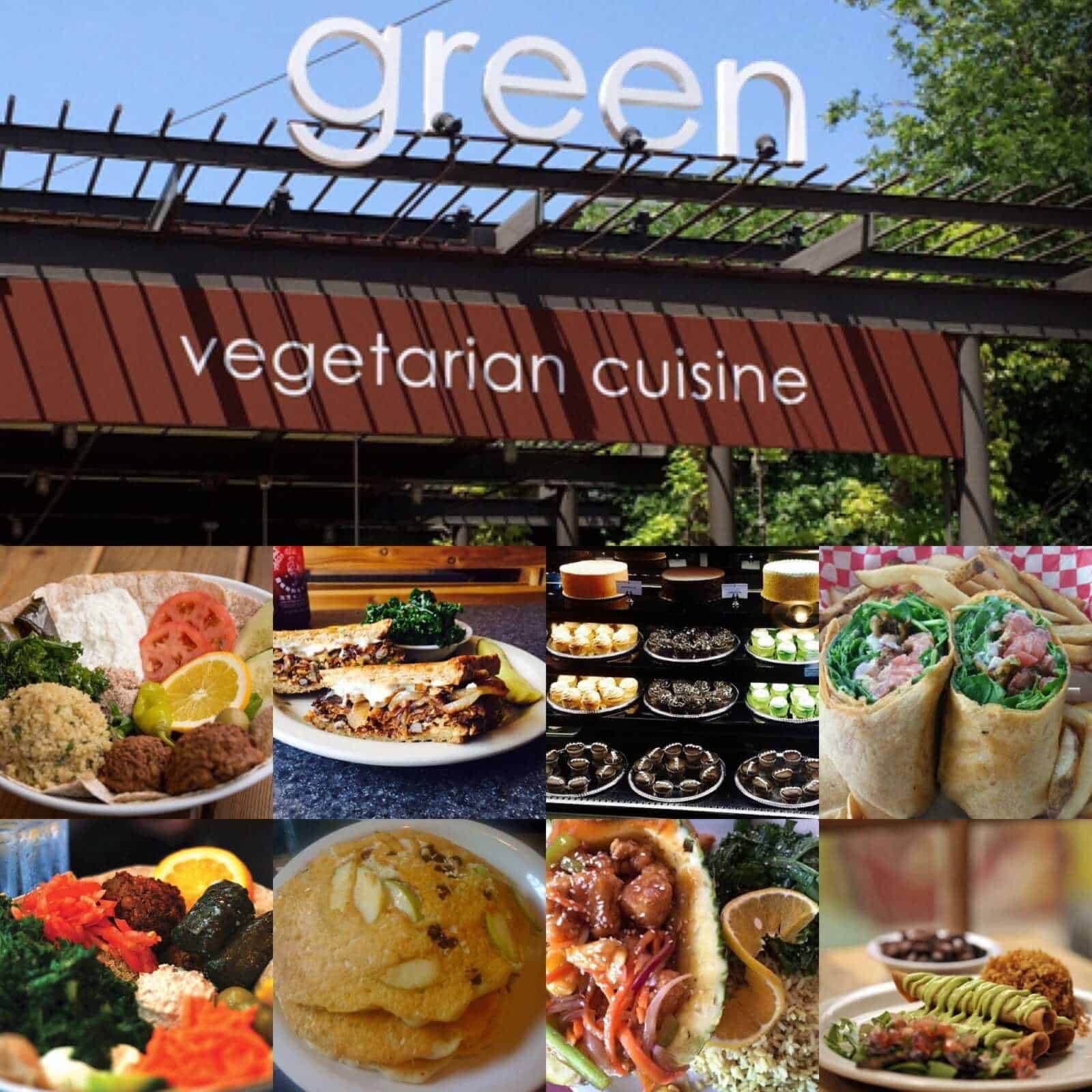Green vegetarian cuisine