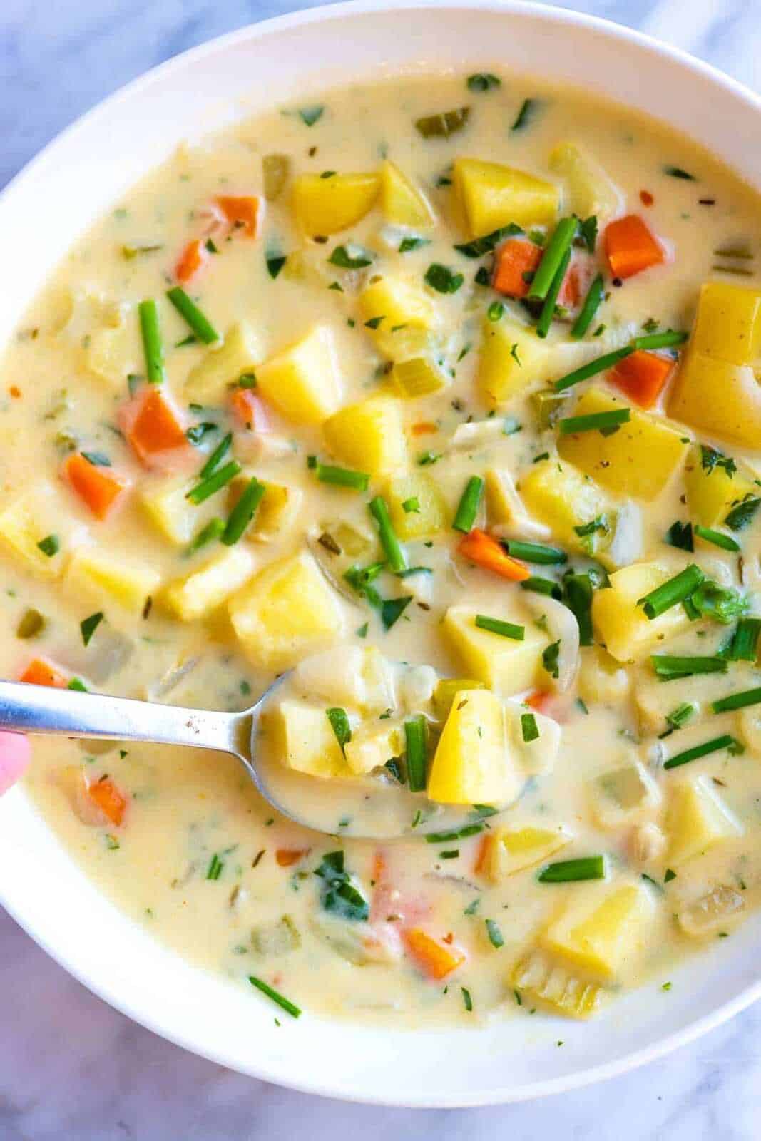 Vegetable potato soup