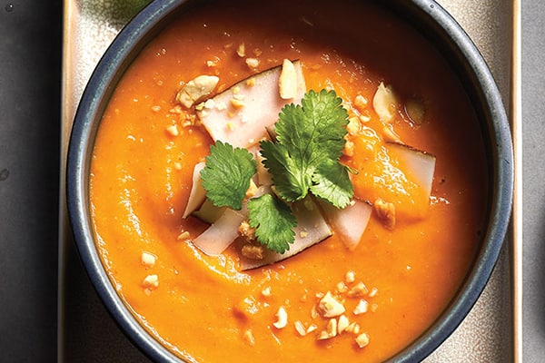 Thai Sweet Potato Carrot Soup
